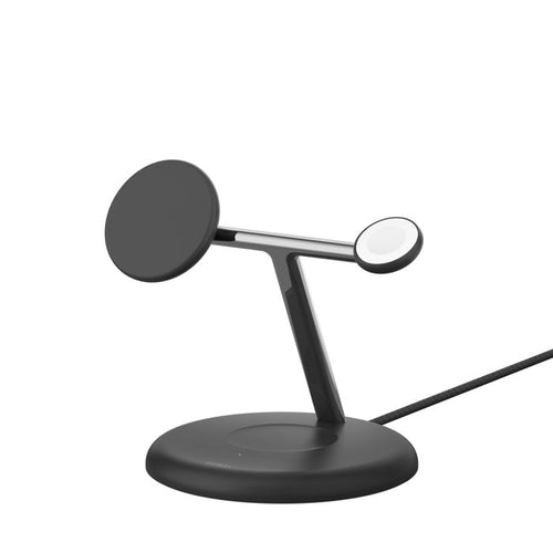 Belkin WIZ023myBK BoostCharge Pro 3-in-1 Magnetic Wireless Charging Stand with Qi2 15W (Black)