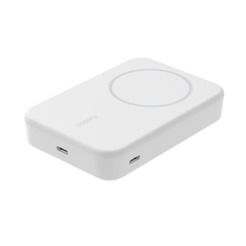 Belkin BPD008btWH 10000mAh Qi2 Wireless Power Bank (White)