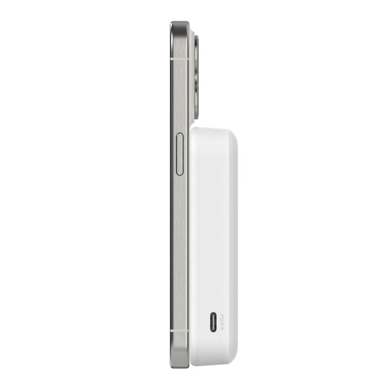 Belkin BPD008btWH 10000mAh Qi2 Wireless Power Bank (White)
