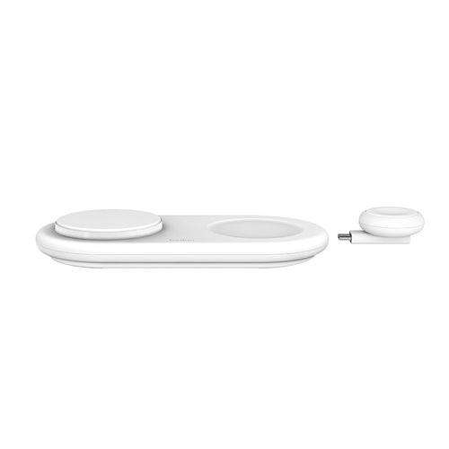 Belkin WIZ022qcWH Qi2 3-in-1 Wireless Charging Pad (White)