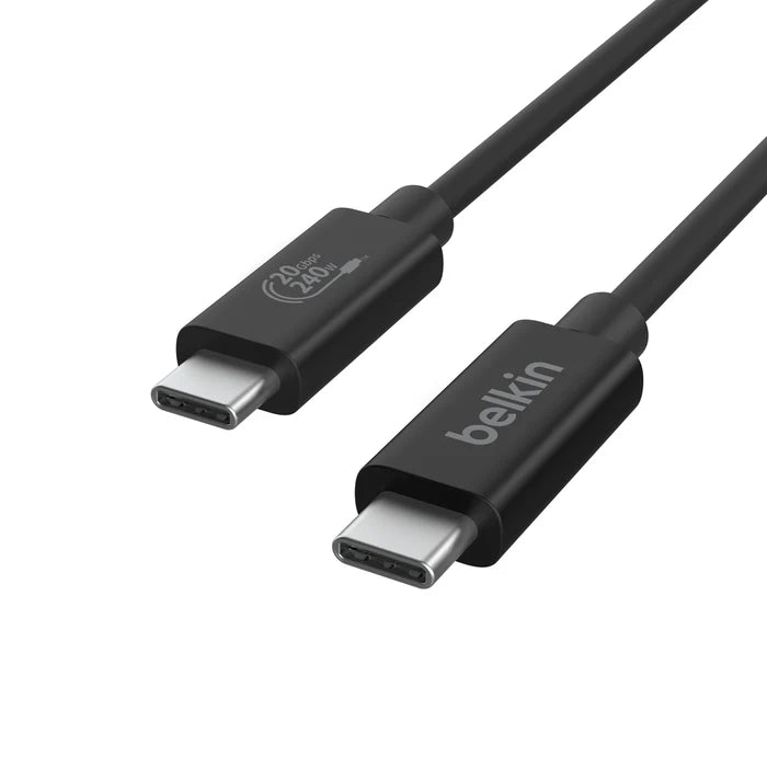 Belkin INZ004bt2MBK 240W + 20GBPS USB4 C to C Cable (Black)
