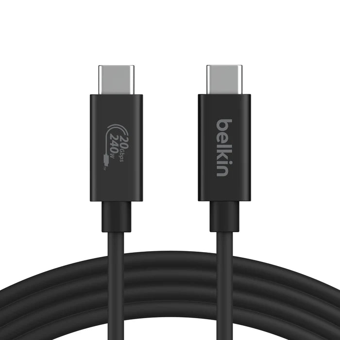 Belkin INZ004bt2MBK 240W + 20GBPS USB4 C to C Cable (Black)