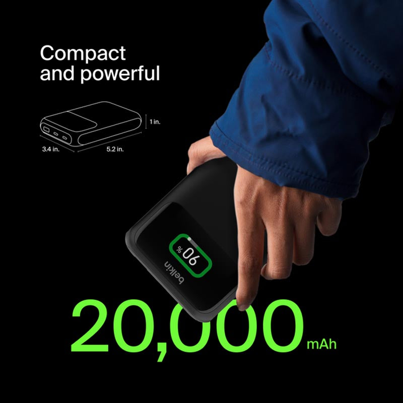 Belkin BPB020btBK BoostCharge Pro 3-Port Laptop Power Bank 20K