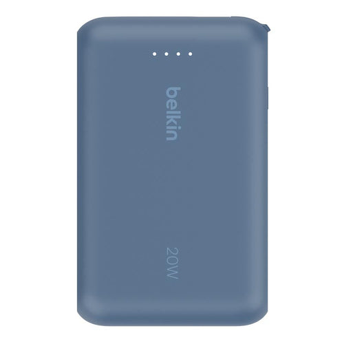 Belkin BPB021fqBL BoostCharge Power Bank 10K with Integrated Cable (Blue)