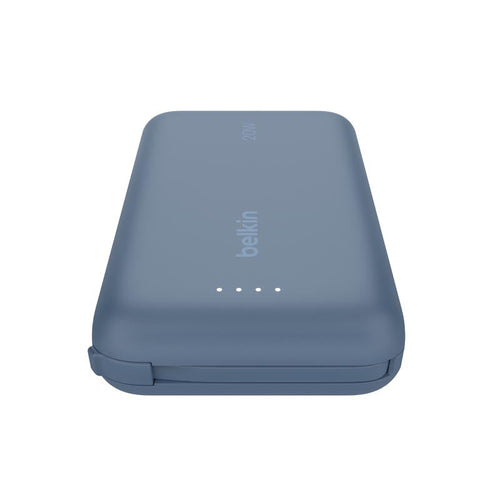 Belkin BPB021fqBL BoostCharge Power Bank 10K with Integrated Cable (Blue)