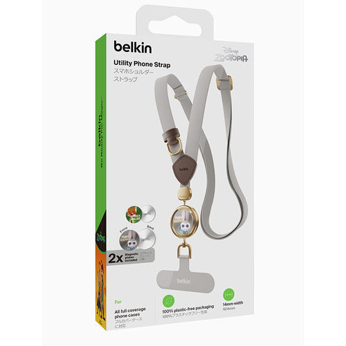 Belkin MSZ001qcOG-DY Phone Strap 14mm Zootopia with Two Plates