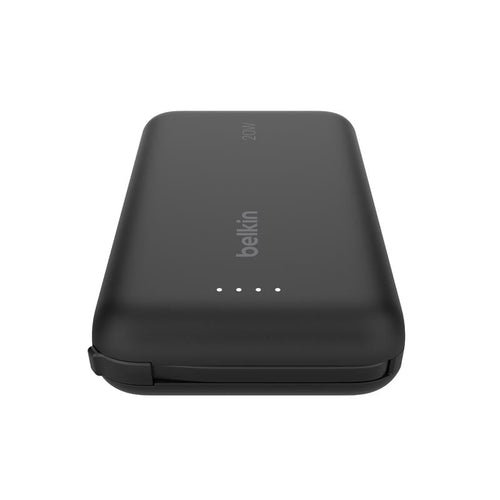 Belkin BPB021fqBK BoostCharge Power Bank 10K with Integrated Cable (Black)