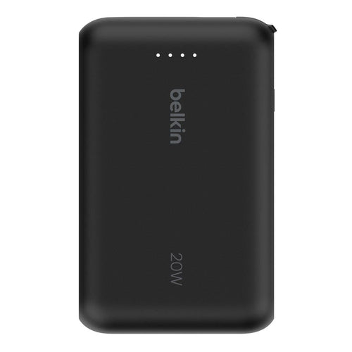 Belkin BPB021fqBK BoostCharge Power Bank 10K with Integrated Cable (Black)