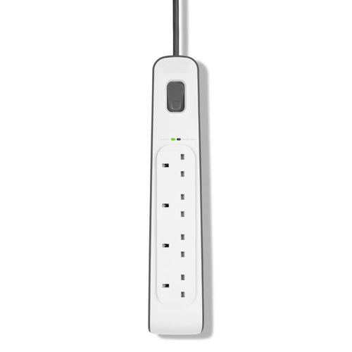 Belkin BSV400af2M 4Way 2M Surge Protection Strip (White)