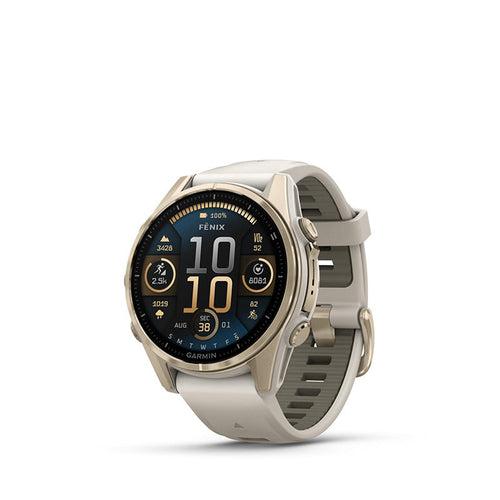 Garmin fenix 8 43mm AMOLED Sapphire/Soft Gold Stainless (FogGrey/Sandstone)