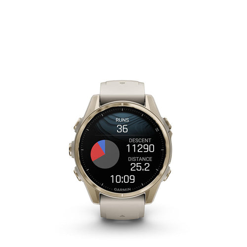 Garmin fenix 8 43mm AMOLED Sapphire/Soft Gold Stainless (FogGrey/Sandstone)
