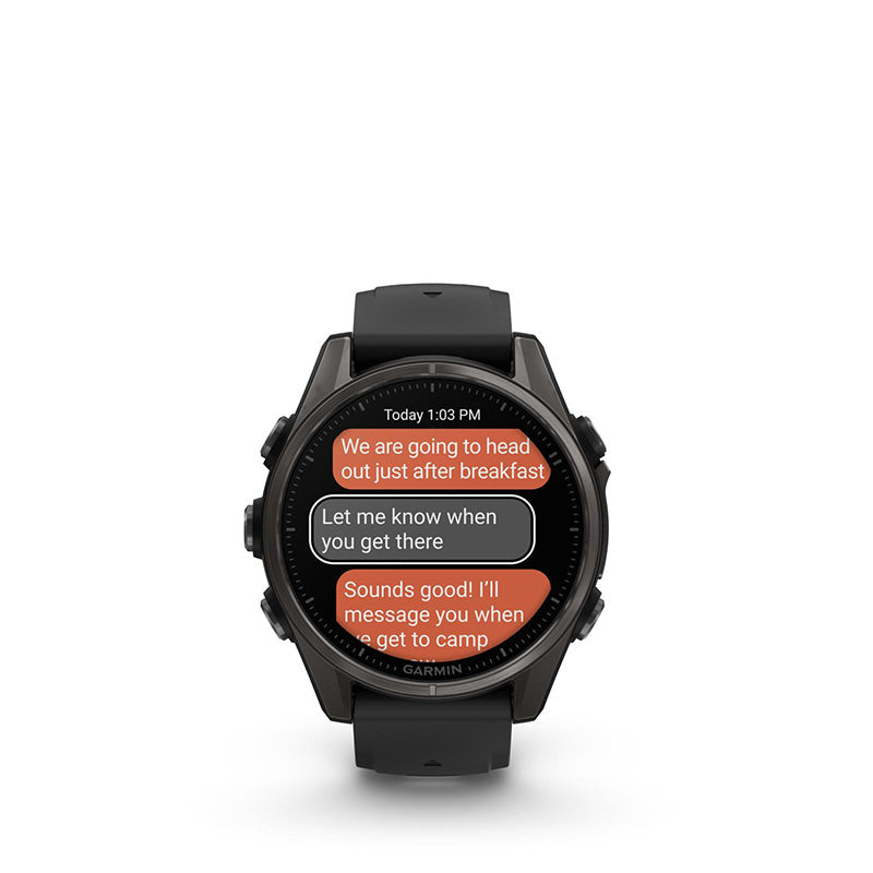 Garmin fenix 8 43mm AMOLED Sapphire/Carbon Grey Titanium (Black/PebbleGrey)