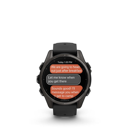 Garmin fenix 8 43mm AMOLED Sapphire/Carbon Grey Titanium (Black/PebbleGrey)