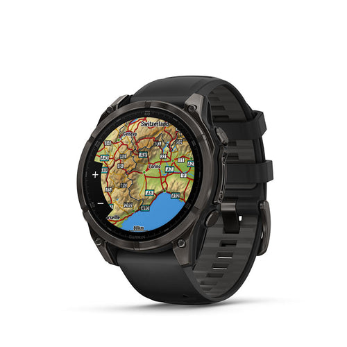 Garmin fenix 8 47mm AMOLED Sapphire/Carbon Grey Titanium (Black/PebbleGrey)