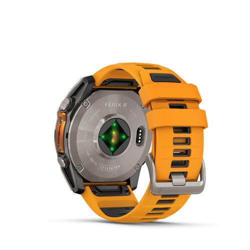 Garmin fenix 8 51mm AMOLED Sapphire/Titanium - (SparkOrange/Graphite)