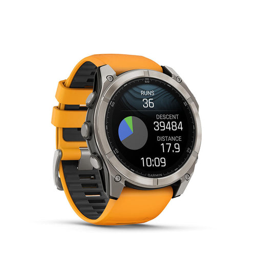 Garmin fenix 8 51mm AMOLED Sapphire/Titanium - (SparkOrange/Graphite)