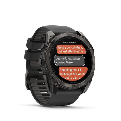 Garmin fenix 8 51mm AMOLED Sapphire/Carbon Grey Titanium (Black/PebbleGrey)