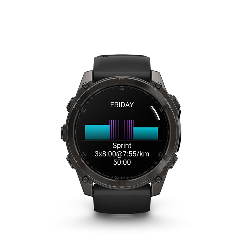 Garmin fenix 8 51mm AMOLED Sapphire/Carbon Grey Titanium (Black/PebbleGrey)