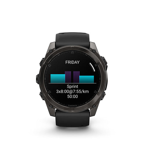 Garmin fenix 8 51mm AMOLED Sapphire/Carbon Grey Titanium (Black/PebbleGrey)