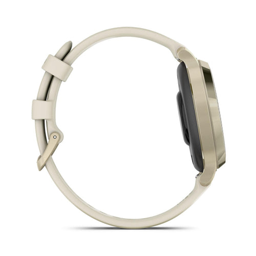 Garmin Lily 2 Active Lunar Gold with Bone Silicone Band