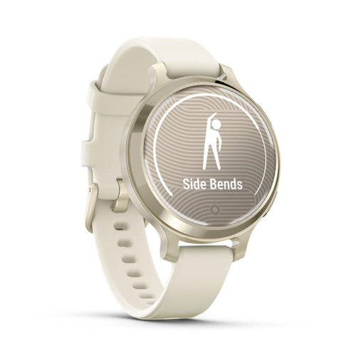 Garmin Lily 2 Active Lunar Gold with Bone Silicone Band