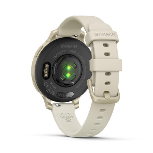 Garmin Lily 2 Active Lunar Gold with Bone Silicone Band