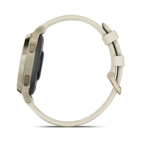Garmin Lily 2 Active Lunar Gold with Bone Silicone Band