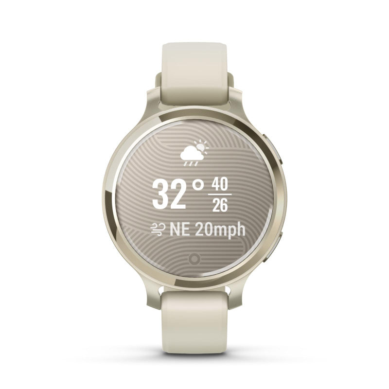 Garmin Lily 2 Active Lunar Gold with Bone Silicone Band