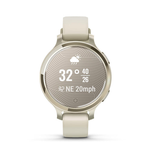 Garmin Lily 2 Active Lunar Gold with Bone Silicone Band