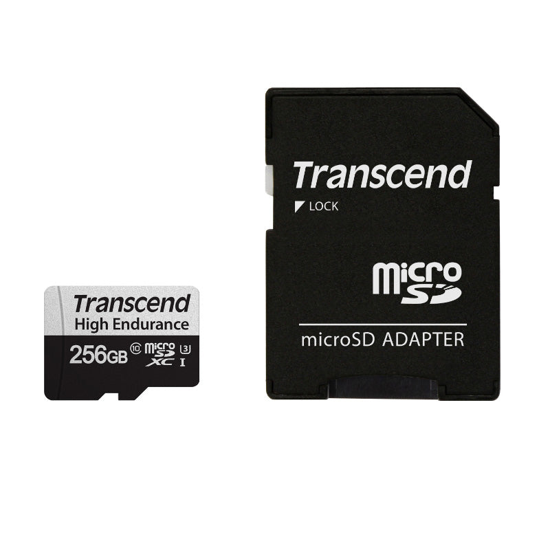 Transcend 350V High Endurance microSD with Adapter - 256GB