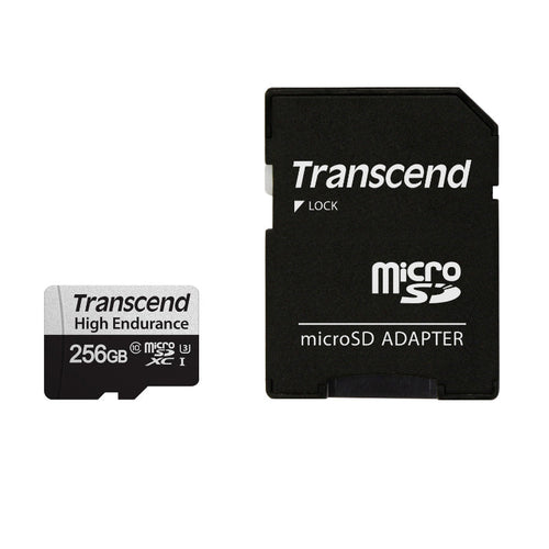 Transcend 350V High Endurance microSD with Adapter - 256GB