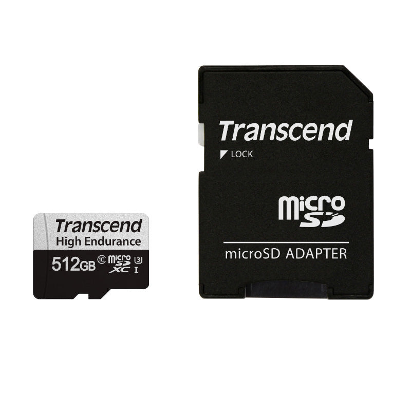 Transcend 350V High Endurance microSD with Adapter - 512GB
