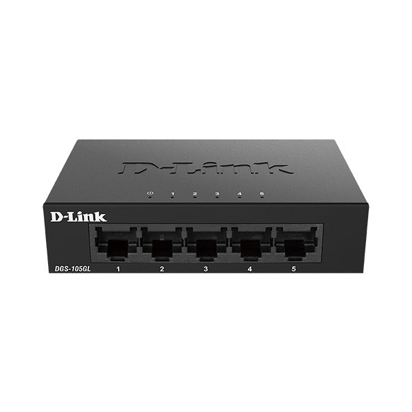 D-Link DGS-105GL 5-Port Gigabit Metal Unmanaged Desktop Switch