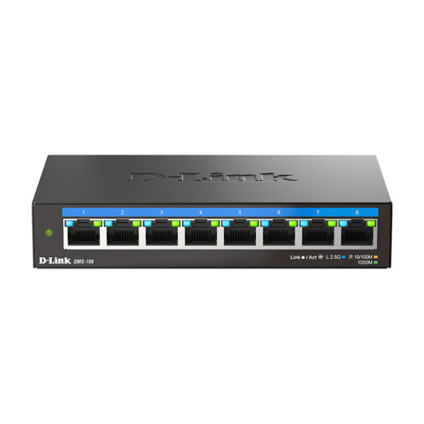 D-Link DMS-108 8-Port 2.5G Multi-Gigabit Desktop Switch