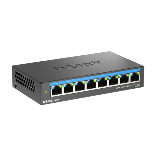 D-Link DMS-108 8-Port 2.5G Multi-Gigabit Desktop Switch