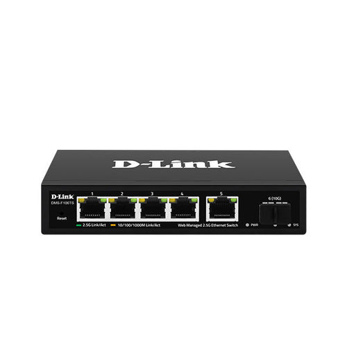 D-Link DMS-F106TS 5-port with 1-Port SFP+ Smart Managed Switch