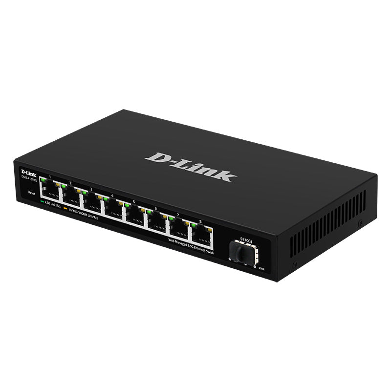 D-Link DMS-F109TS 8-Port with 1-Port SFP+ Smart Managed Switch