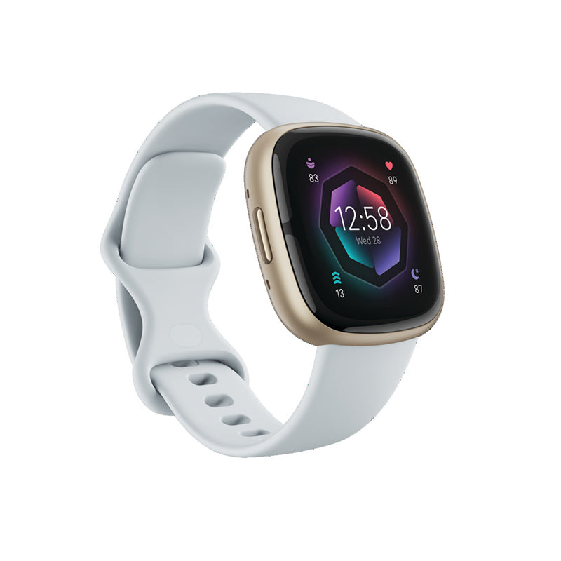 Fitbit Sense 2 Smartwatch (Blue Mist / Pale Gold)