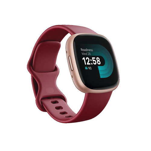 Fitbit Versa 4 Smartwatch (Beet / Copper Rose)