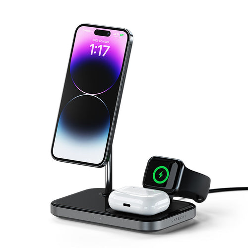 Satechi ST-WMCS3M 3-in-1 Magnetic Wireless Charging Stand