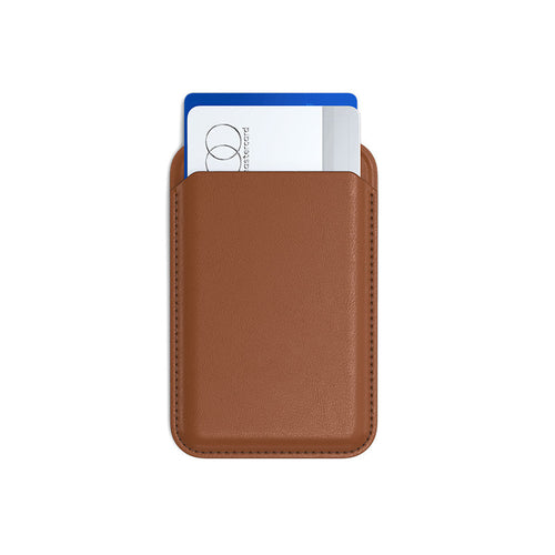 Satechi ST-VLWN Vegan Leather Magnetic Wallet Stand (Brown)