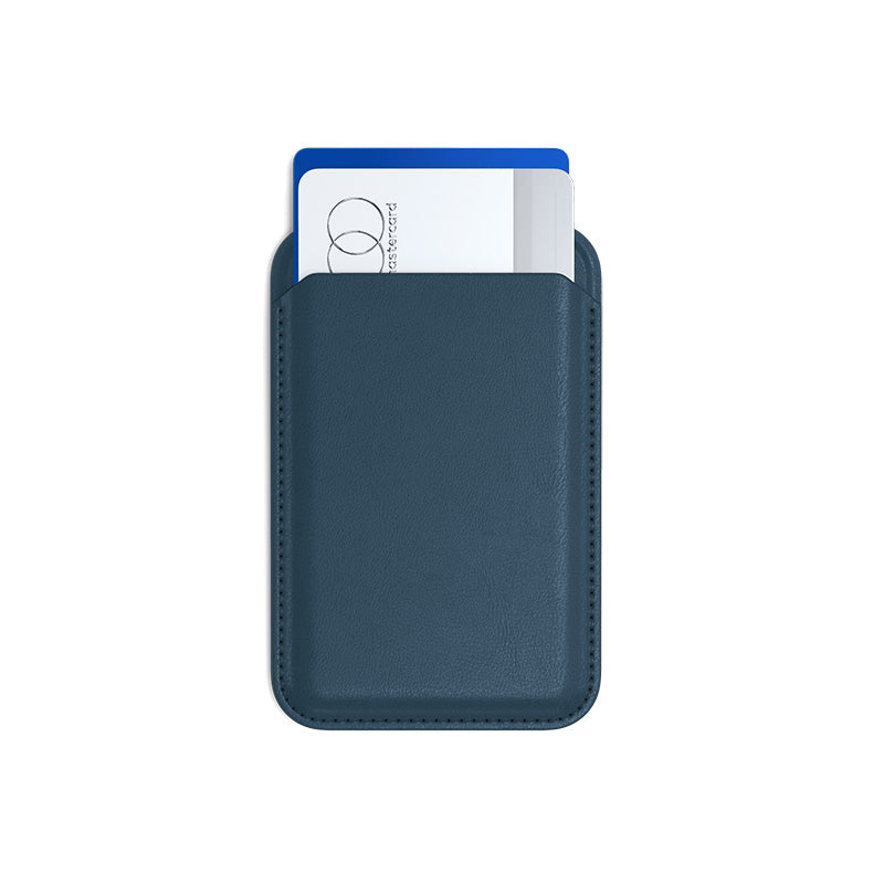 Satechi ST-VLWB Vegan Leather Magnetic Wallet Stand (Dark Blue)