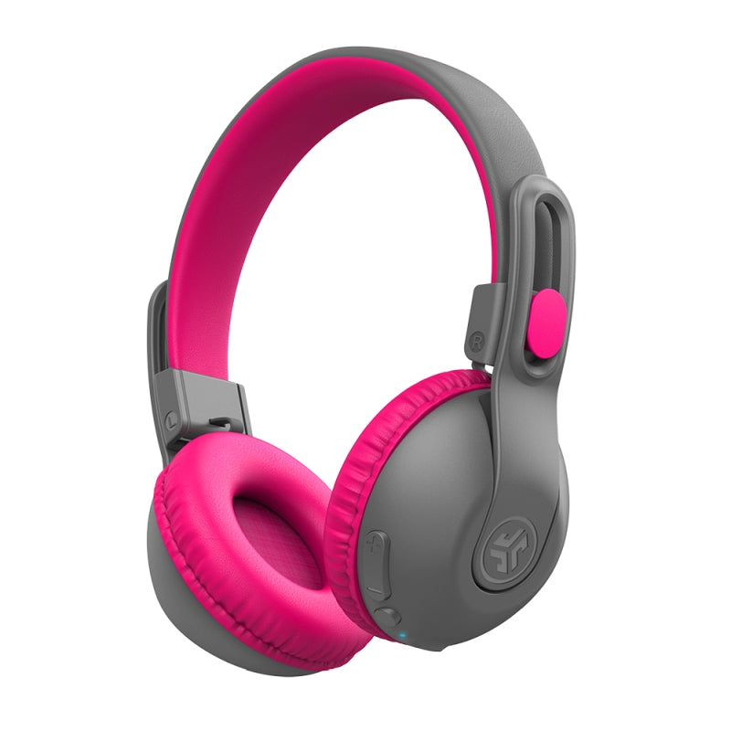 JLab JBuddies Studio 2 Wireless Headphones Gray/Pink