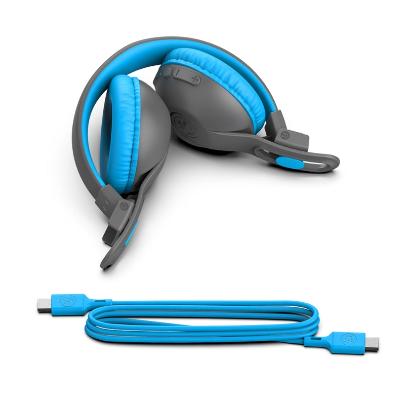 JLab JBuddies Studio 2 Wireless Headphones Blue/Gray