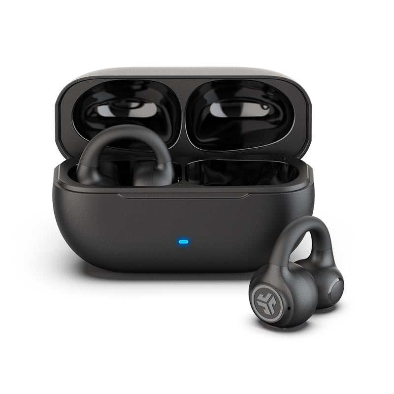 JLab Flex Open Clip On Earbuds (Black)