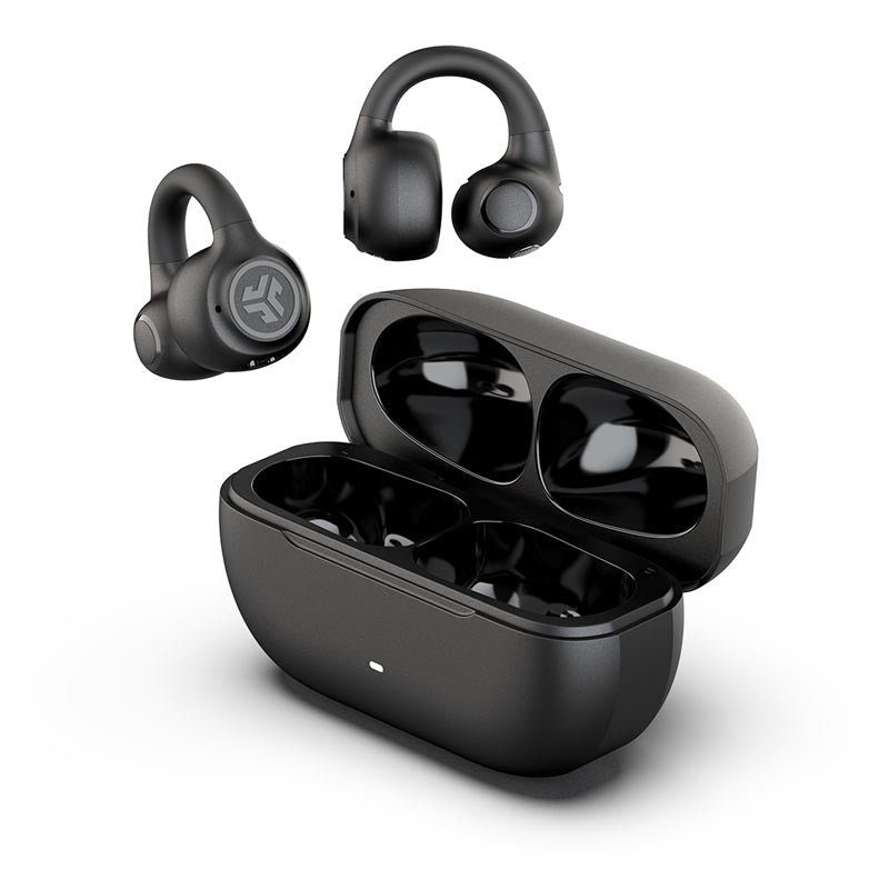 JLab Flex Open Clip On Earbuds (Black)