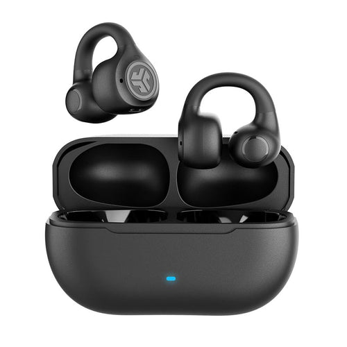 JLab Flex Open Clip On Earbuds (Black)