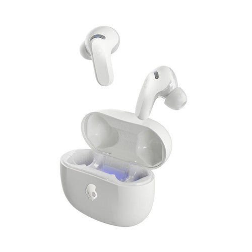 Skullcandy Rail ANC TWS Earbuds (Bone/Orange Glow)
