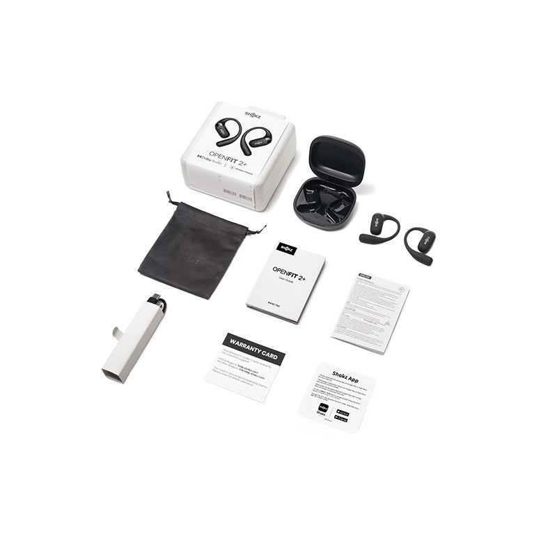 Shokz OpenFit 2+ Open-Ear TWS Earbuds (Black)