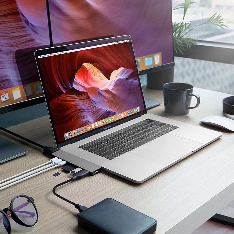 HyperDrive GN28D-GRY-GL-50 PRO 8-in-2 USB-C Hub (Grey)